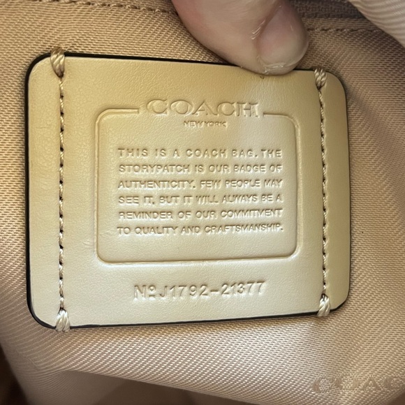 Coach Small Dufflette Leather Crossbody Bag Beachwood - Picture 3 of 16